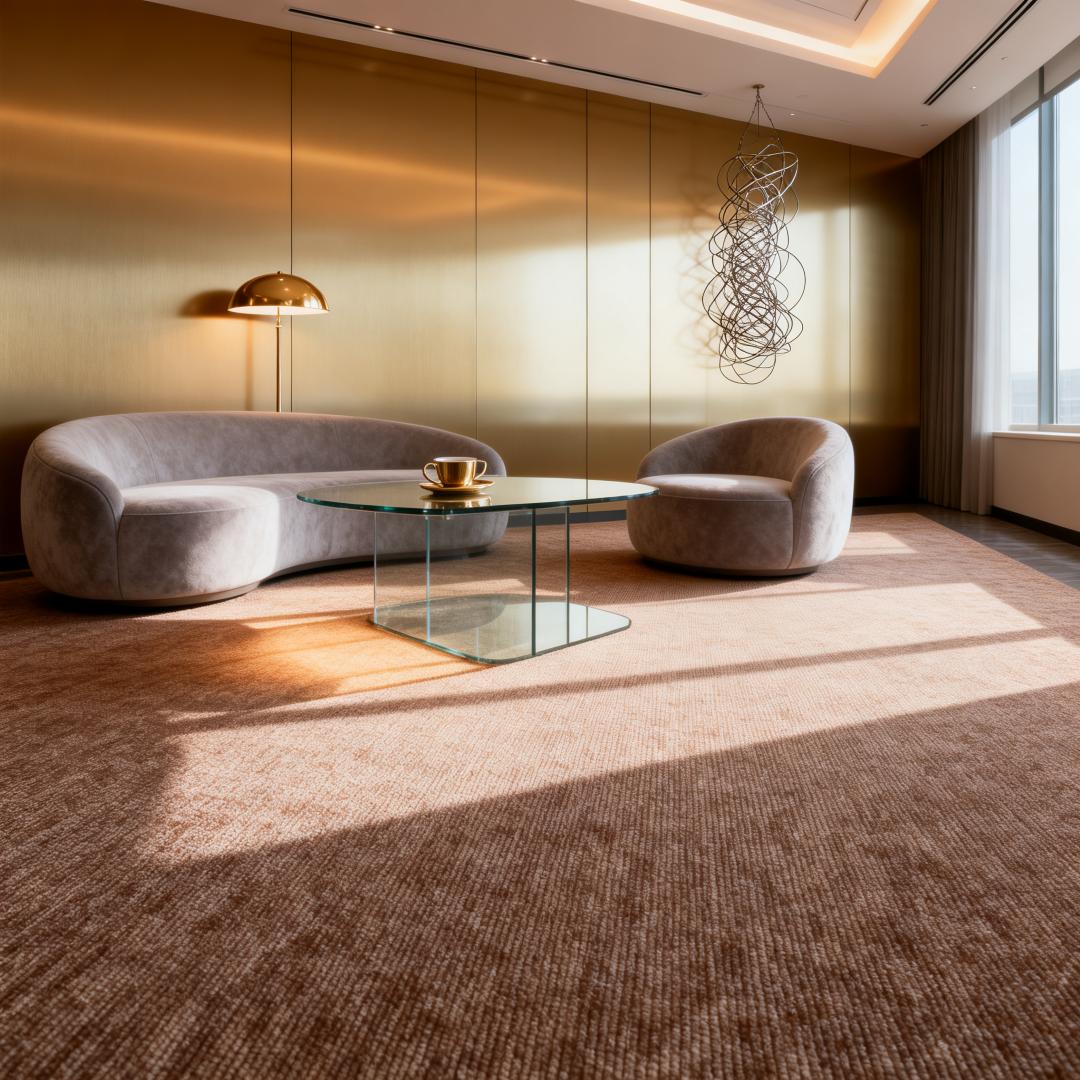 Starlight Sanctuary Commercial Carpet Tiles  Polyester PVC-Backed Rectangle Carpet – B1 Fire-Rated Flooring for Office, Retail & Hospitality