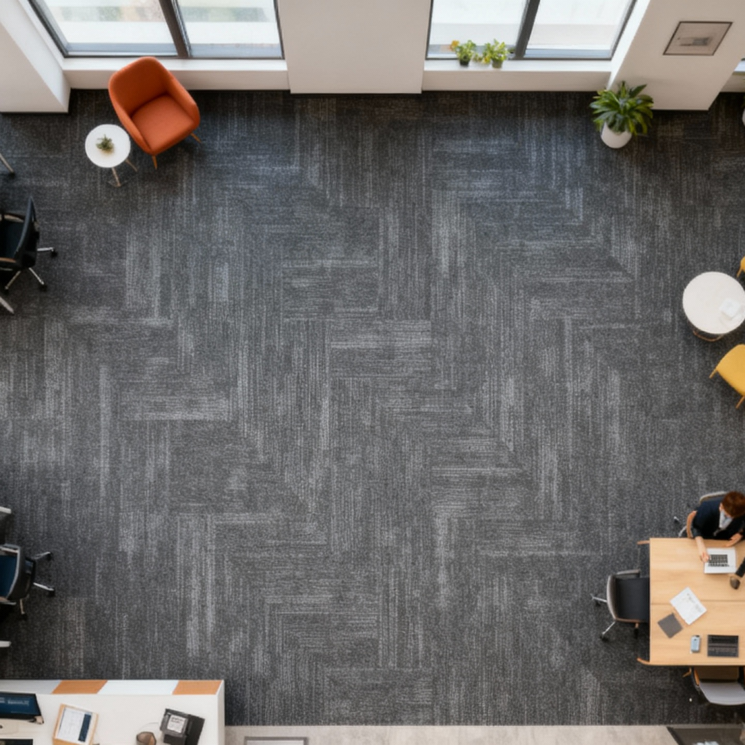 Ursa‘s Embrace Commercial Carpet Tile - 50cm x 50cm Rectangle Nylon Carpet with PVC Backing, B1 Fire Retardant Grade, Custom Sizes & Labels Available