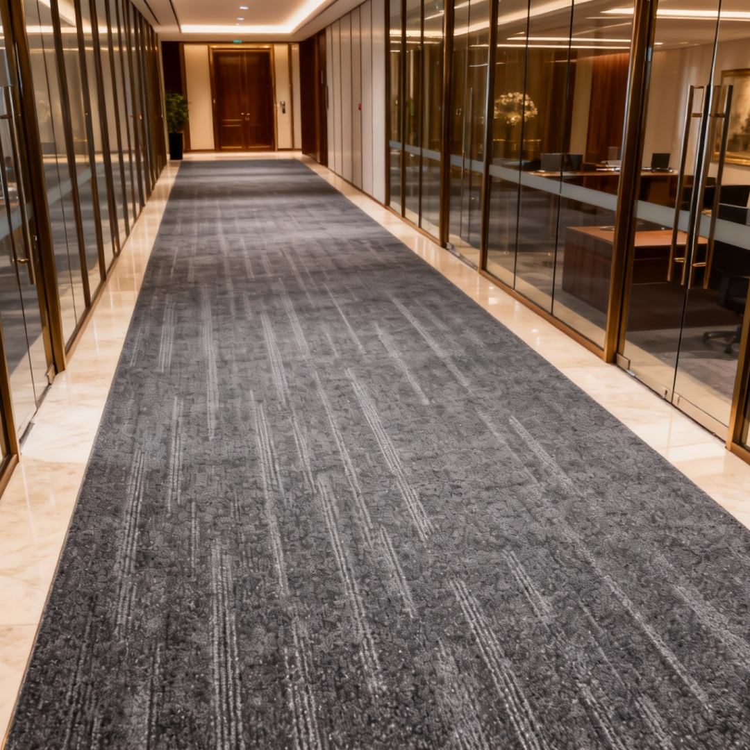 Quantum Sky Commercial Carpet - 50cm x 50cm Rectangle Polyester Carpet | PVC Backing | B1 Fireproof Rating | Customizable Office/Hotel/Business Carpet