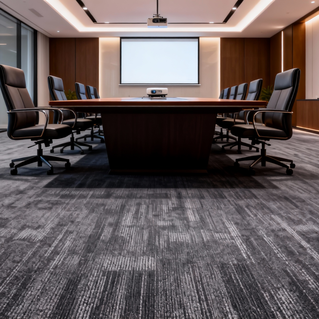 Ursa‘s Embrace Commercial Carpet Tile - 50cm x 50cm Rectangle Nylon Carpet with PVC Backing, B1 Fire Retardant Grade, Custom Sizes & Labels Available