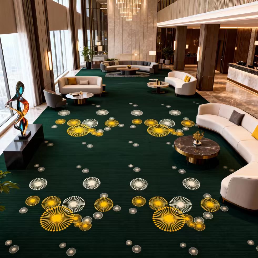 Whole Office Hotel  Floor Carpet Tiles Nylon Pvc Floor Carpet Printed With Price Office Floor Carpets for Hallway