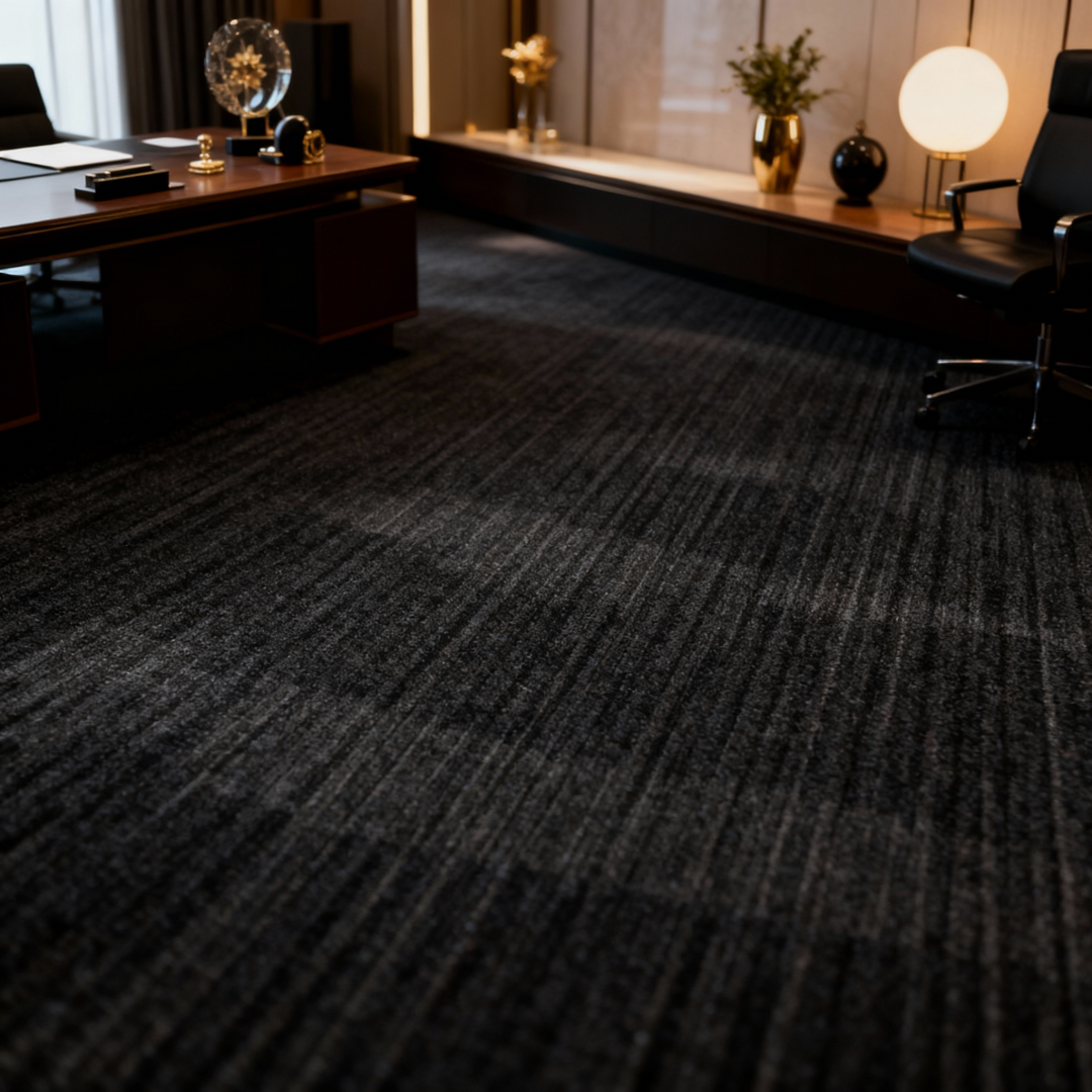 Commercial Carpet Tile - 50cm x 50cm Rectangle Polyester PVC Backing B2 Fire Rated - Office, Hotel, Restaurant Flooring - Customizable Design