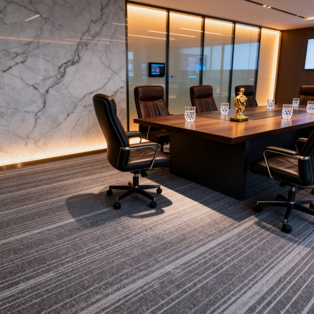 PVC-Backed Polypropylene Commercial Carpet Rolls  | Waterproof & Slip-Resistant Runner | Custom Sizes & Patterns | Restaurant/Office/Hotel Flooring