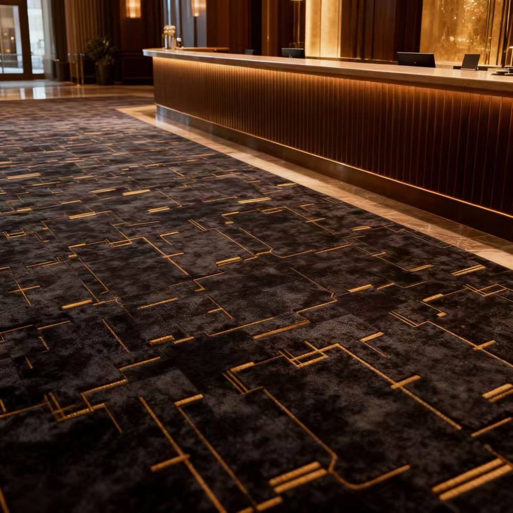 Fortuna's Loom Wholesale Office Carpet Building Splicing Carpet Company Covered Living Room Household Carpet Square Splicing Commercial Office