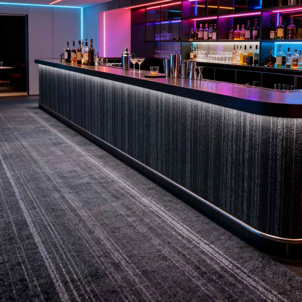 Zodiac Twilight Commercial Nylon Carpet Tiles 50cm x 50cm - PVC Backing, Class B Fire Rated - Durable Flooring for Office, Hotel, Retail