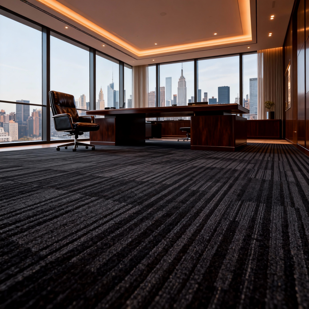 Commercial Carpet Tile - 50cm x 50cm Rectangle Polyester PVC Backing B2 Fire Rated - Office, Hotel, Restaurant Flooring - Customizable Design