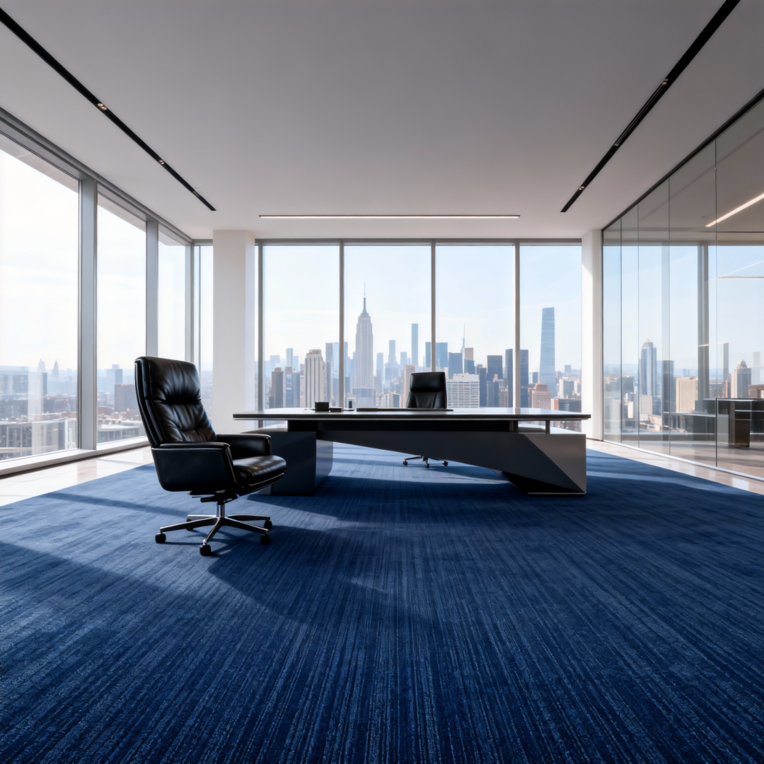 Commercial Carpet - Nylon PVC-Backed Rectangle Flooring - Class B Fire Rated