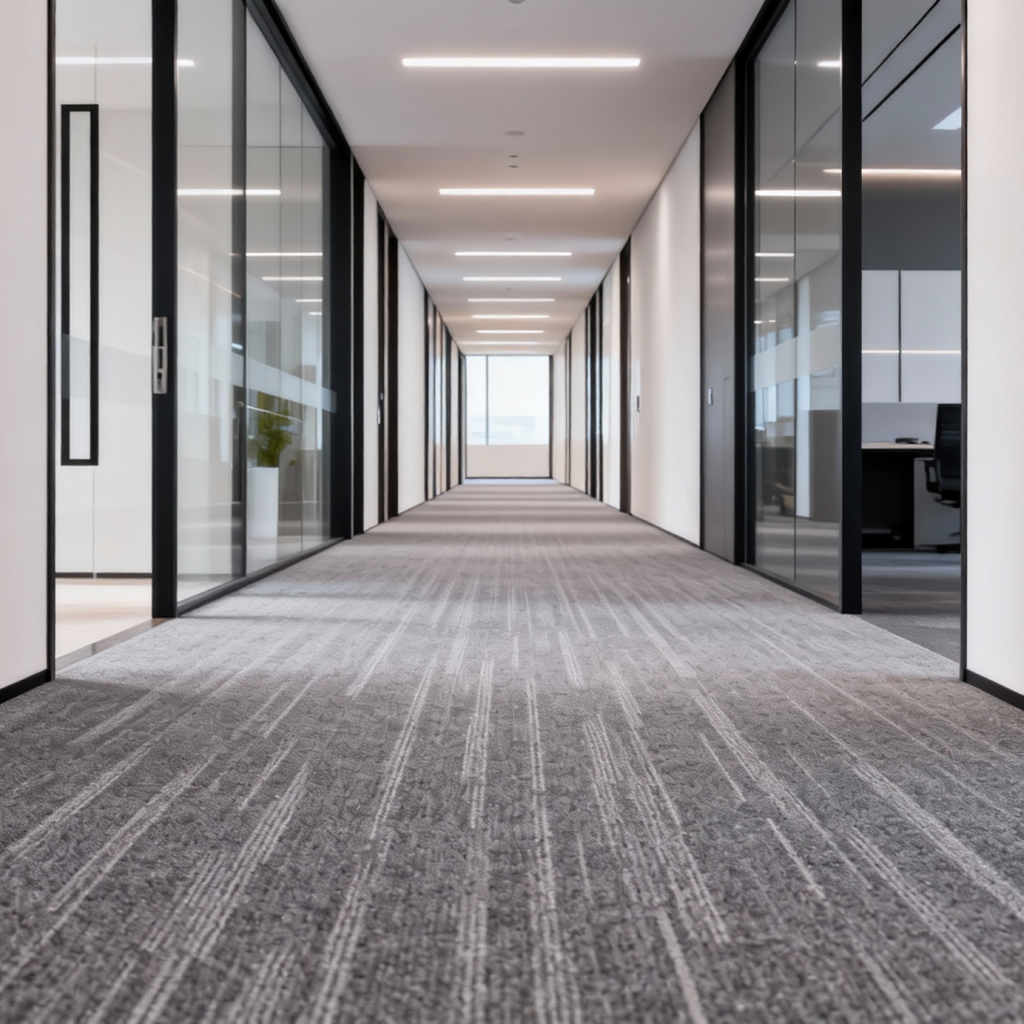 Quantum Sky Commercial Carpet - 50cm x 50cm Rectangle Polyester Carpet | PVC Backing | B1 Fireproof Rating | Customizable Office/Hotel/Business Carpet