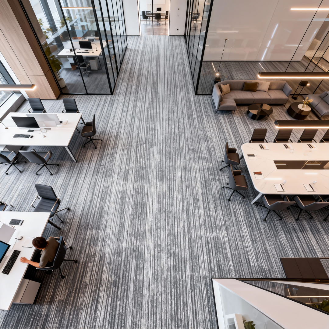 Nebula Dreams Commercial Carpet Tile - 50cm x 50cm Polyester PVC Backing B1 Fire Rated - Office, Hotel, Restaurant Flooring Solution