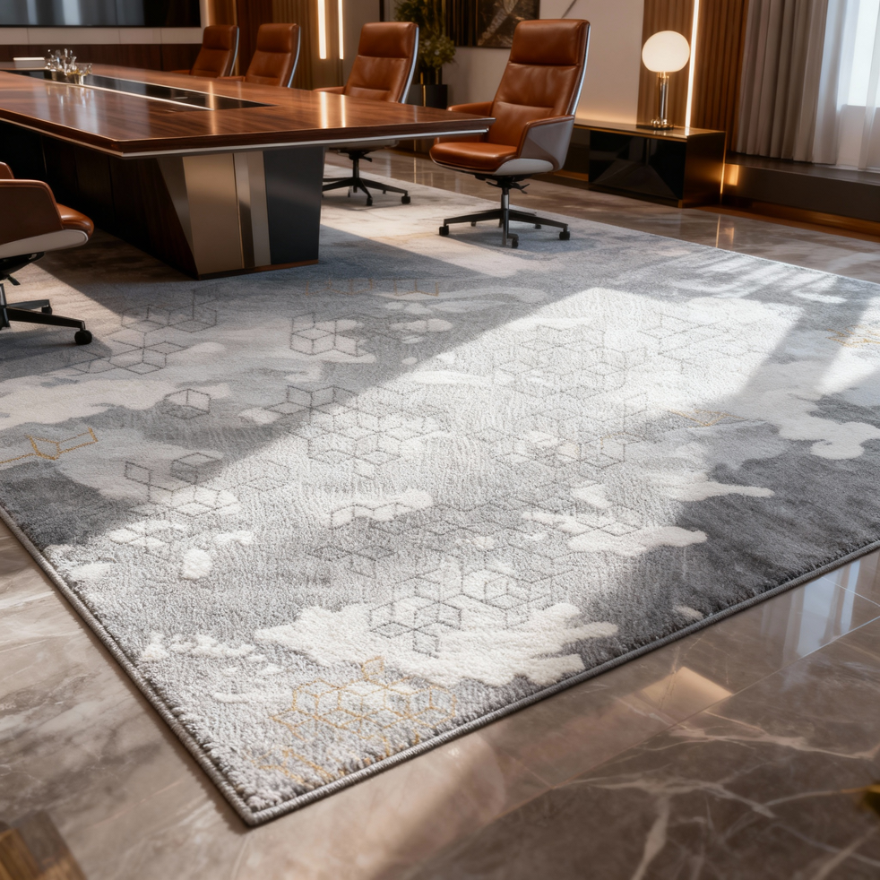 Kirin's Trail Quality Modern Office Carpets Machine-made Custom Printed Rug Carpets Tiles