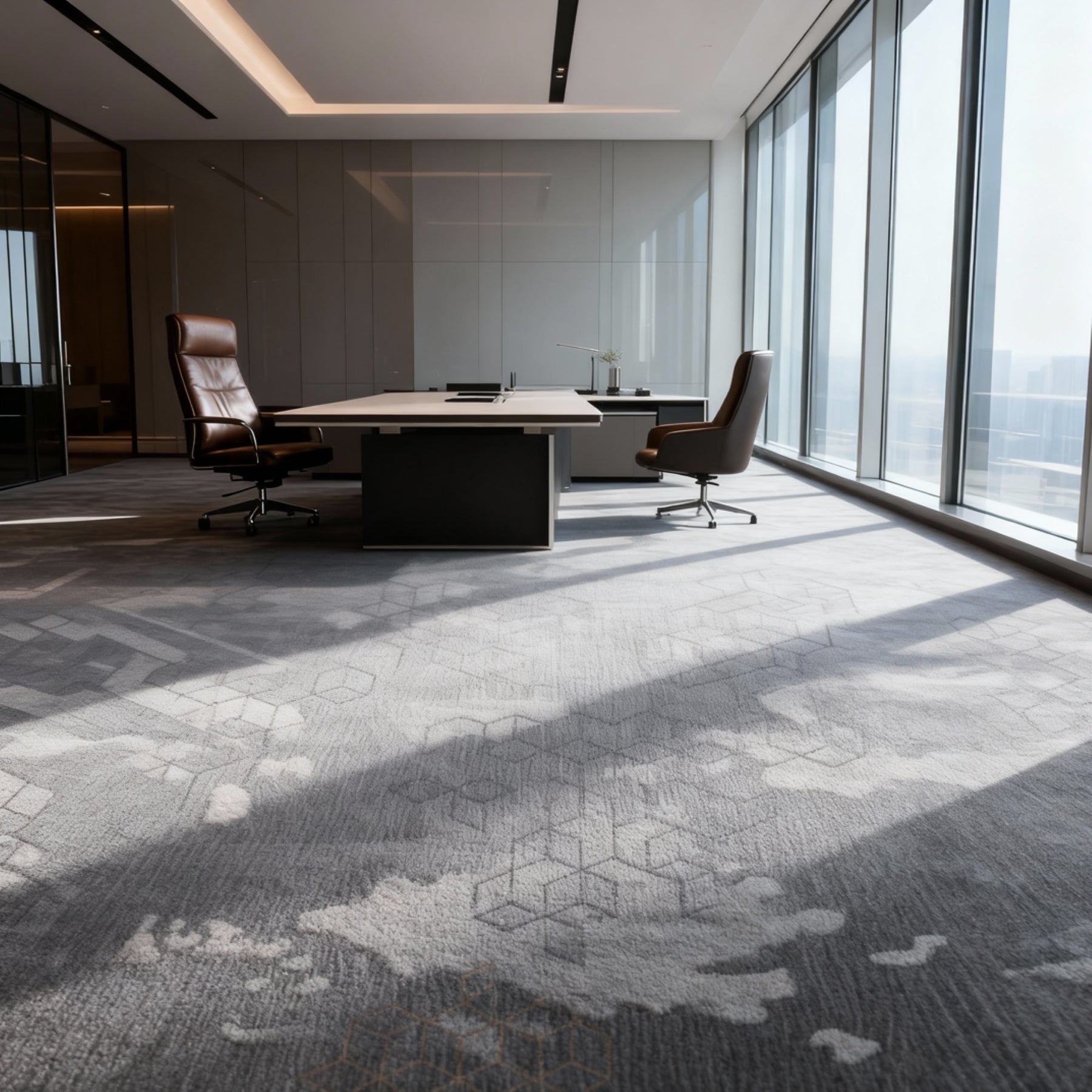 Kirin's Trail Quality Modern Office Carpets Machine-made Custom Printed Rug Carpets Tiles
