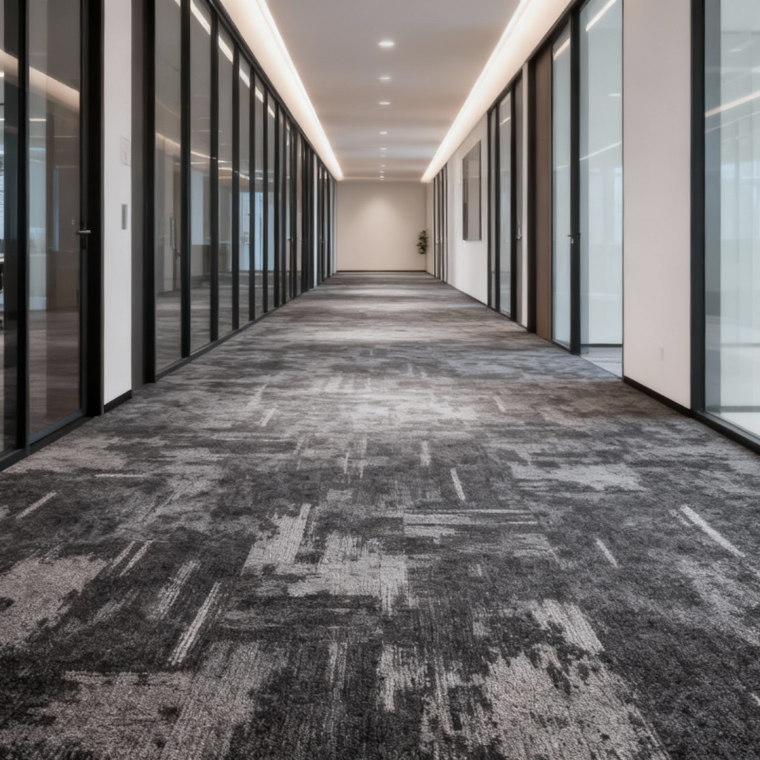 Ursa‘s Embrace Commercial Carpet Tile - 50cm x 50cm Rectangle Nylon Carpet with PVC Backing, B1 Fire Retardant Grade, Custom Sizes & Labels Available