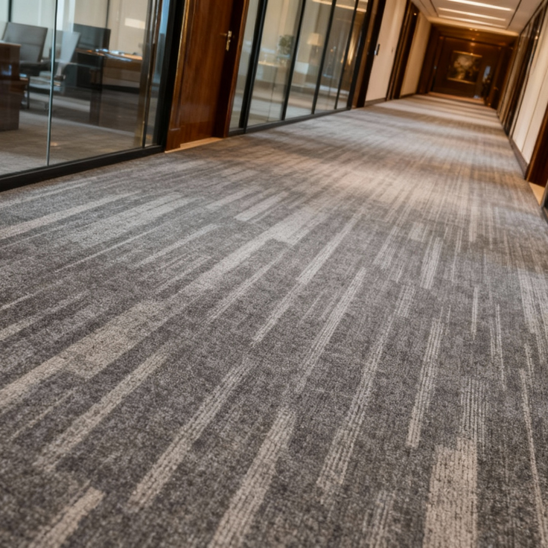 Quantum Sky Commercial Carpet - 50cm x 50cm Rectangle Polyester Carpet | PVC Backing | B1 Fireproof Rating | Customizable Office/Hotel/Business Carpet