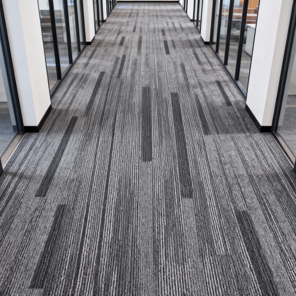 Commercial Carpet Tile Polyester PVC Backing Square Carpet | B1 Fireproof Durable Stain Resistant Office Hotel Shop Rectangle Rug Mat | Customizable