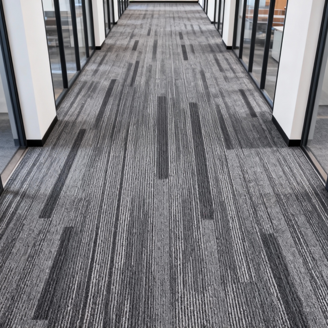 Commercial Carpet Tile Polyester PVC Backing Square Carpet | B1 Fireproof Durable Stain Resistant Office Hotel Shop Rectangle Rug Mat | Customizable