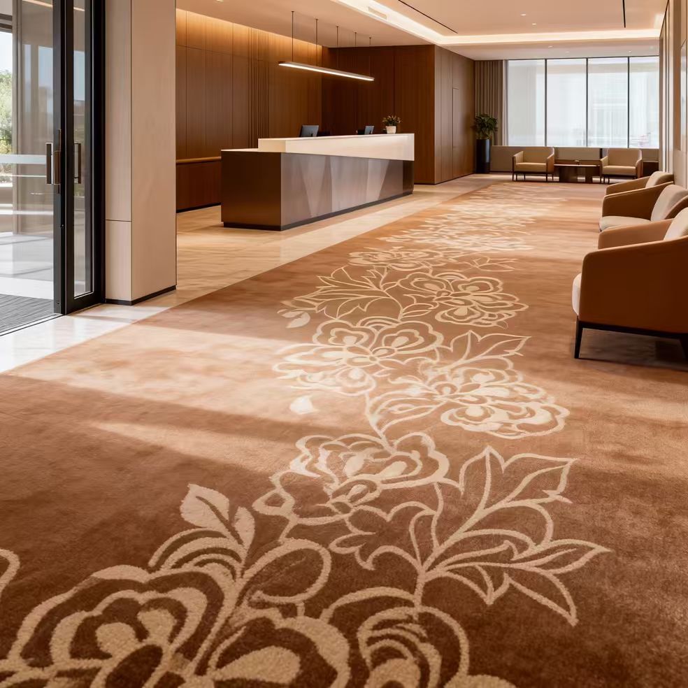 Gilded Weave Hotel Carpet 20x30cm Floor Carpet Modular Commercial Office Carpet Tiles for Hotel