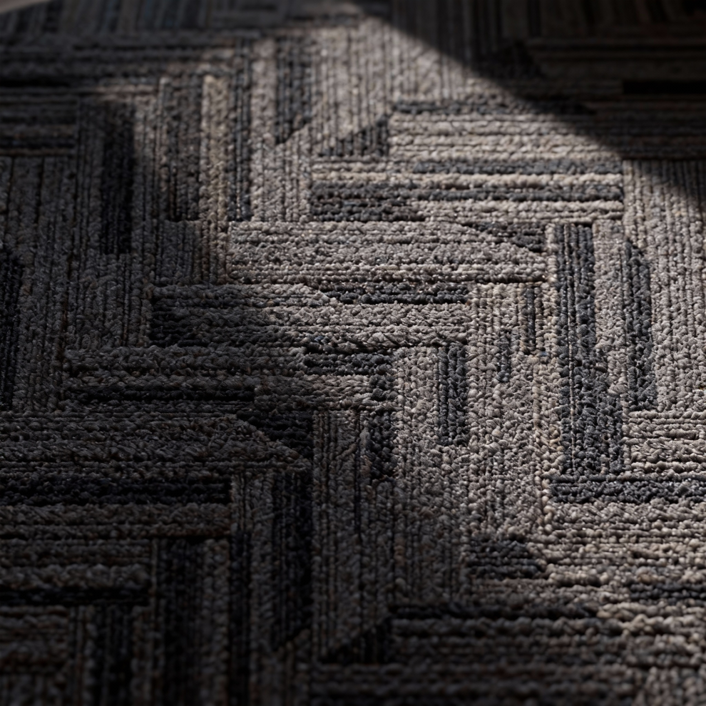 Aurea Atlas Modern PVC Carpet Flooring Tiles Long-Lasting Tufted Cut Pile for Busy Commercial and Residential Spaces for Home Prayer Areas