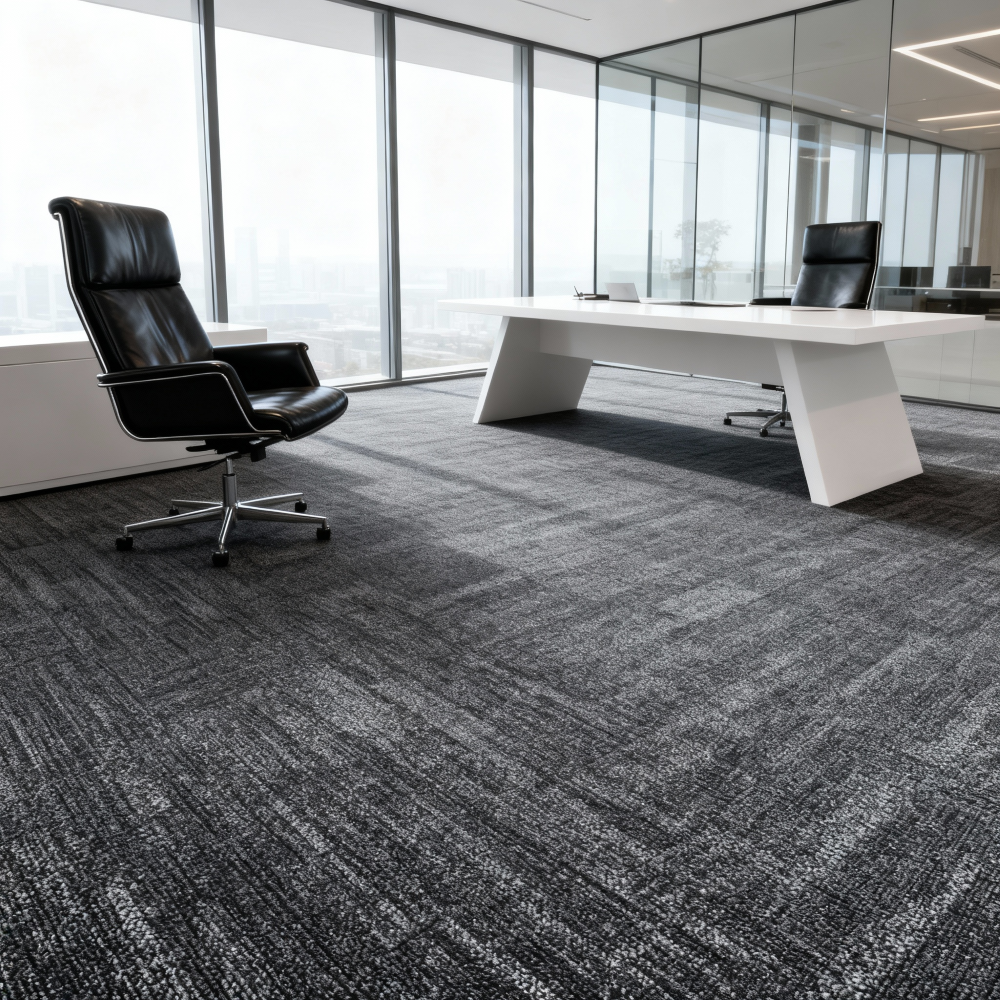 Commercial Grade Carpet Tile |  Square | Nylon Fiber with PVC Backing | Class B1 Fire Rated | Durable & Easy to Install for Offices, Retail