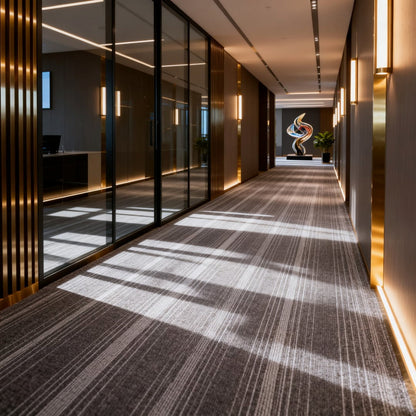 Carpet Tile-Whisper  | 3mm Pile | Fire-Safe Heavy-Duty Polypropylene Indoor or outdoor