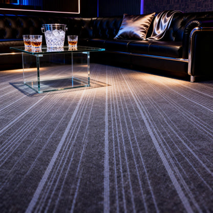 Carpet Tile-Whisper  | 3mm Pile | Fire-Safe Heavy-Duty Polypropylene Indoor or outdoor