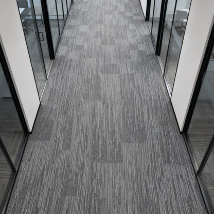 Carpet Tile- Solar  | 6mm Pile | Fire-Safe Heavy-Duty Polyester  Indoor or outdoor