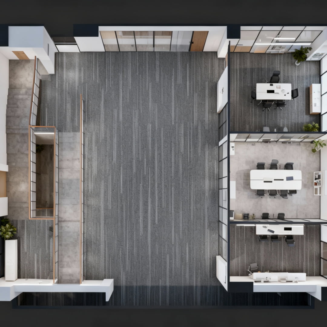 Carpet Tile-Quantum  | 6mm Pile | Fire-Safe Heavy-Duty Polyester  Indoor or outdoor