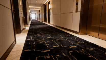 Carpet Tile-Fortuna  | 8mm Pile | Fire-Safe Heavy-Duty Polyester  Indoor or outdoor