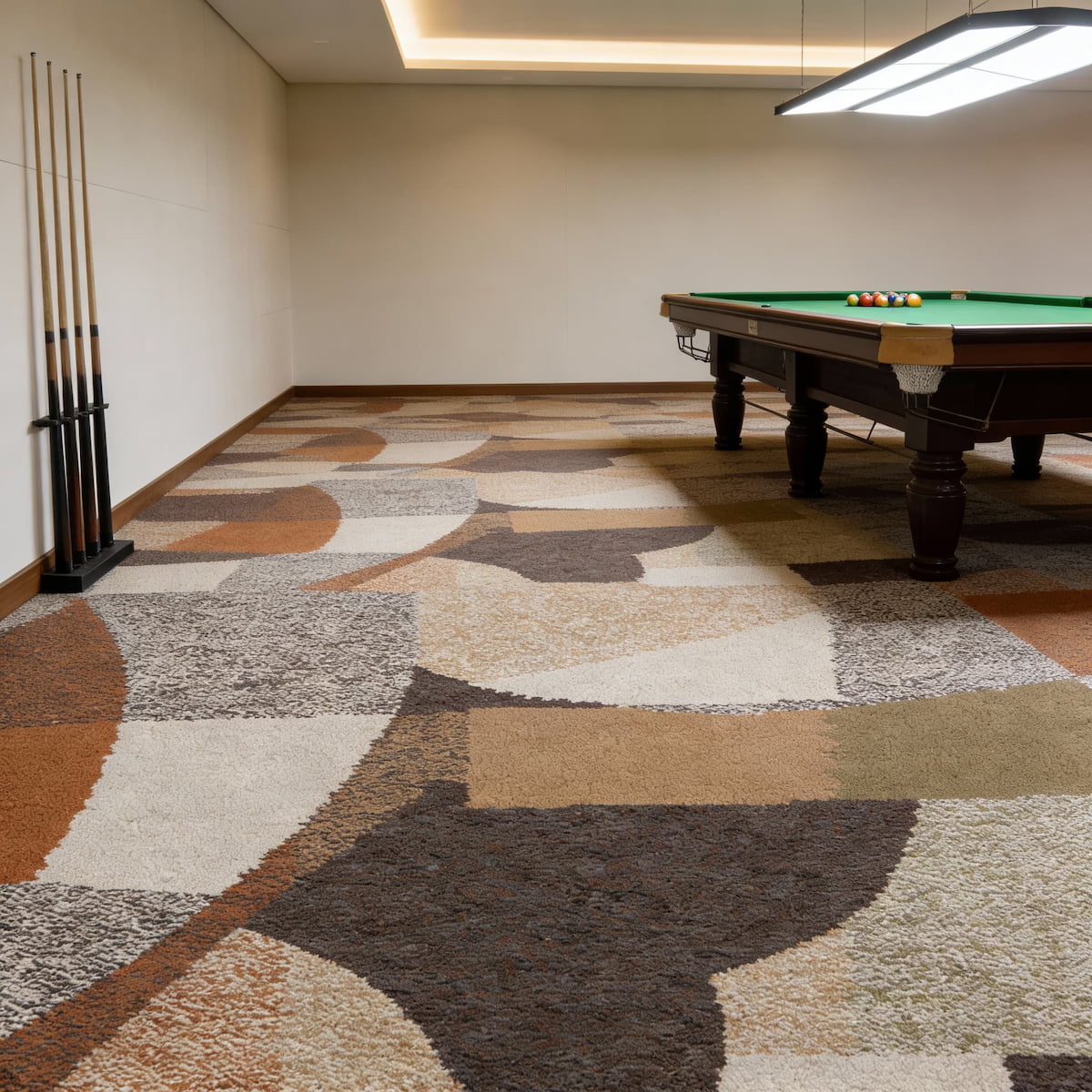Carpet Tile-Ranch  | 8mm Pile | Fire-Safe Heavy-Duty Polyester  Indoor or outdoor