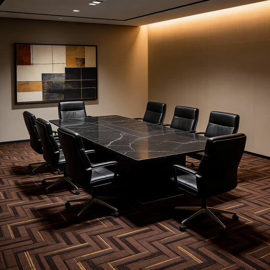 Carpet Tile-Atlas  | 8mm Pile | Fire-Safe Heavy-Duty Polyester  Indoor or outdoor