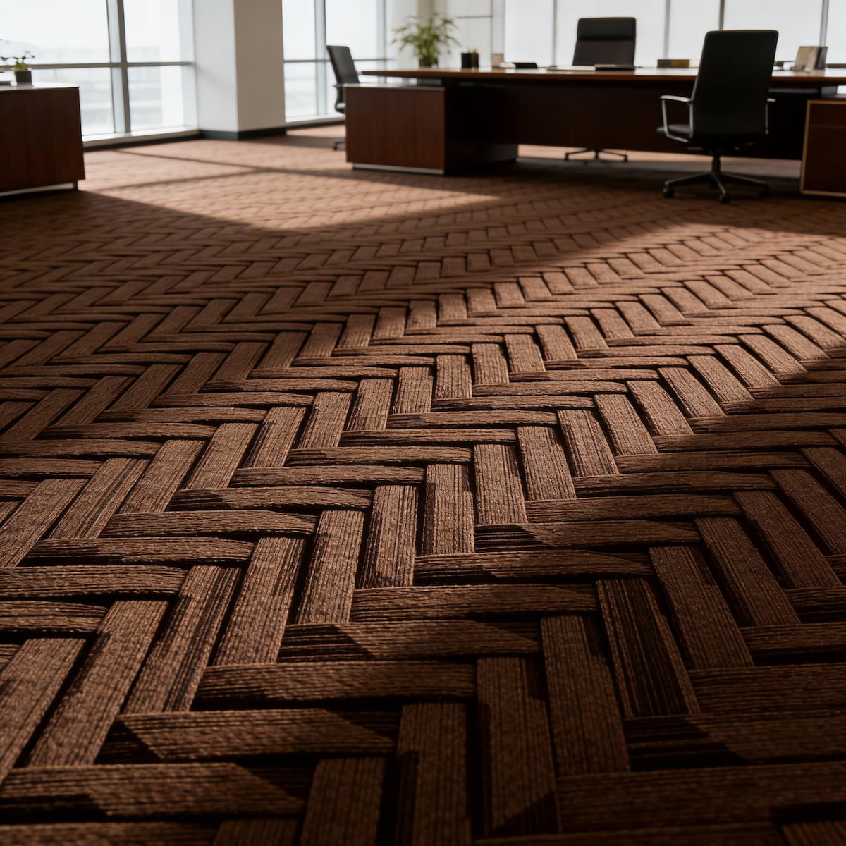 Carpet Tile-Atlas  | 8mm Pile | Fire-Safe Heavy-Duty Polyester  Indoor or outdoor