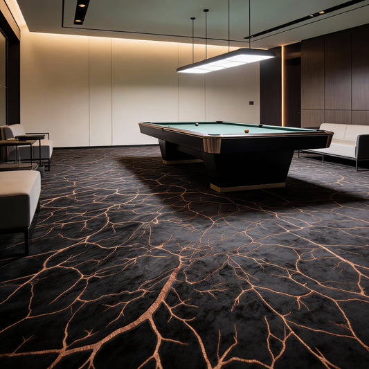 Carpet Tile- Lumina  | 6mm Pile | Fire-Safe Heavy-Duty Polyester  Indoor or outdoor