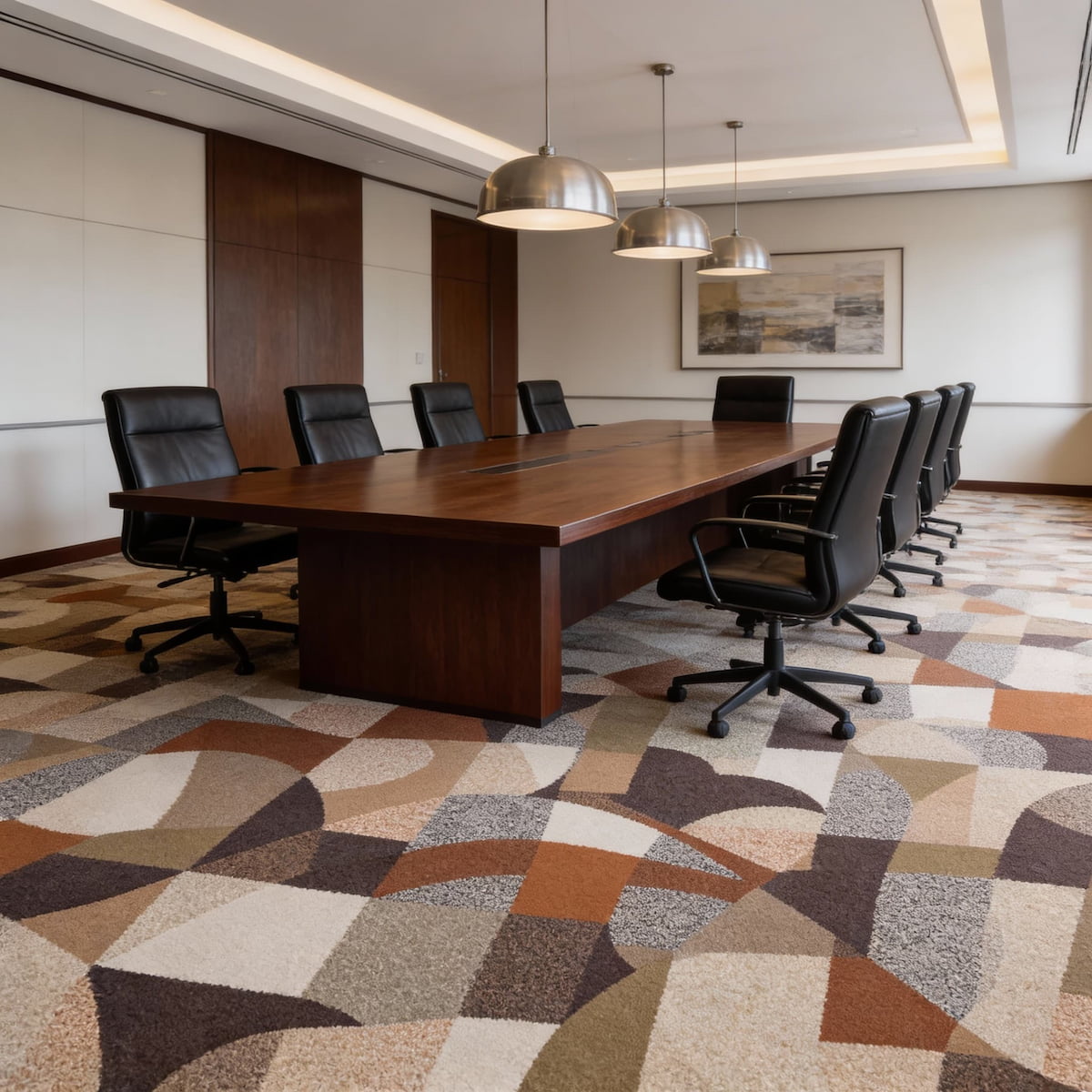 Carpet Tile-Ranch  | 8mm Pile | Fire-Safe Heavy-Duty Polyester  Indoor or outdoor