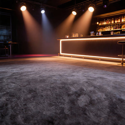 Carpet Tile-Amber  | 7mm Pile | Fire-Safe Heavy-Duty Polyester  Indoor or outdoor