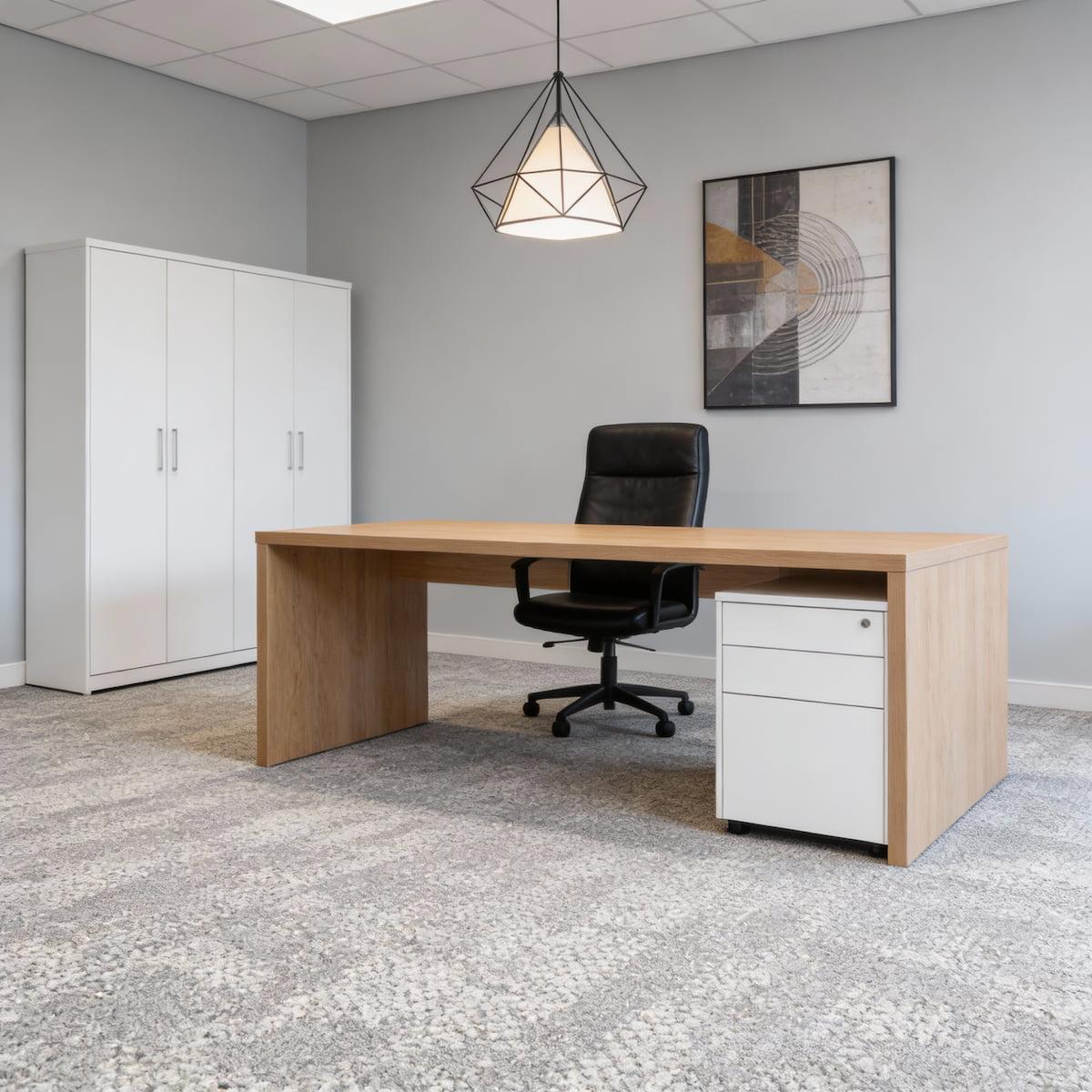 Carpet Tile-Trail  | 6mm Pile | Fire-Safe Heavy-Duty Polyester  Indoor or outdoor