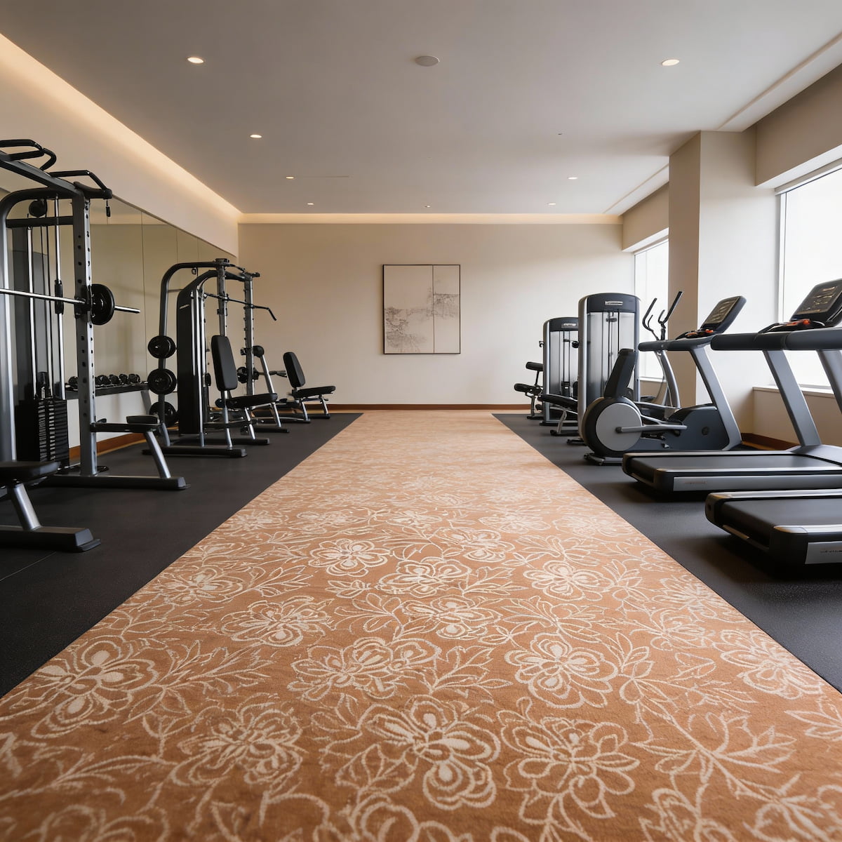 Carpet Tile-Weave  | 5mm Pile | Fire-Safe Heavy-Duty Polyester  Indoor or outdoor