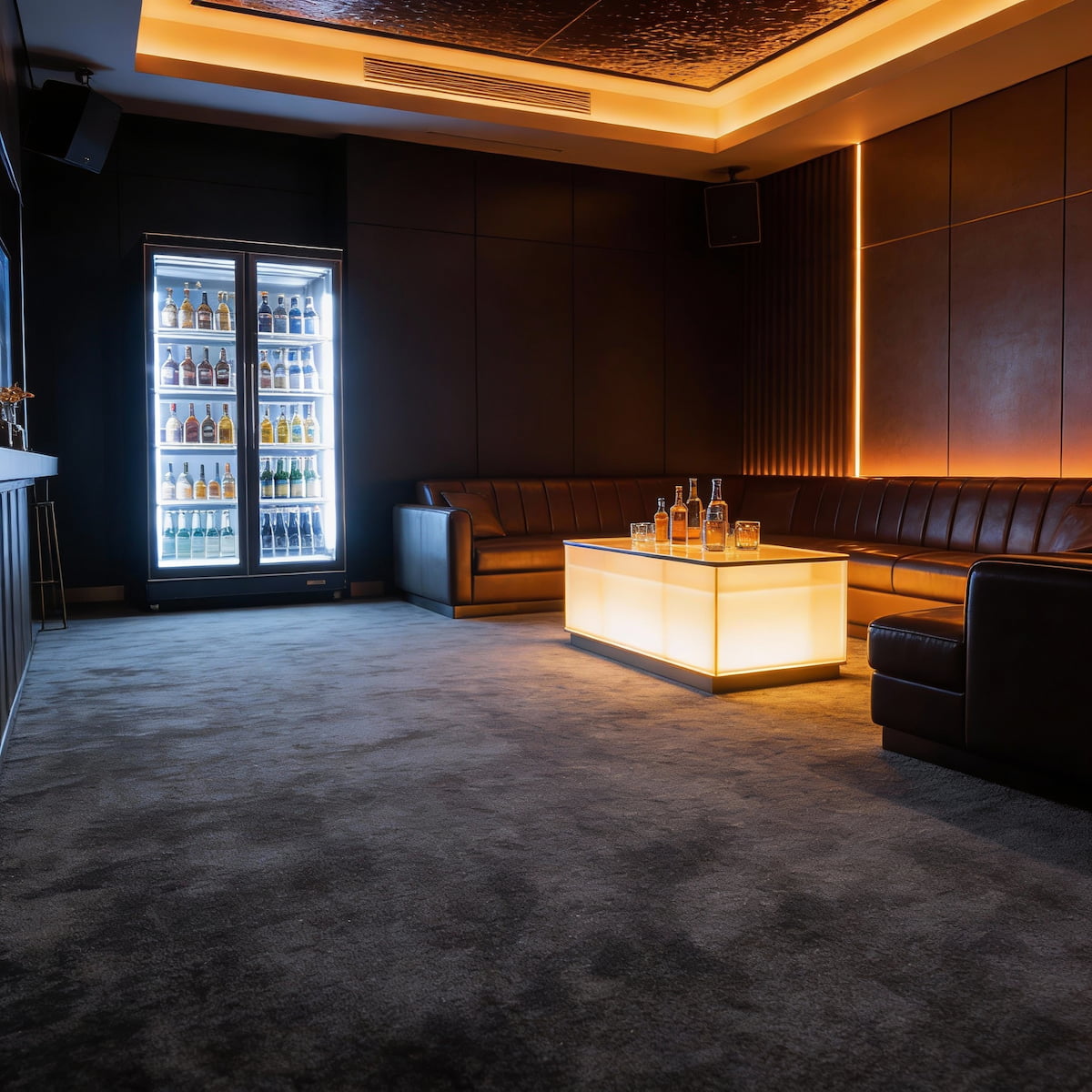 Carpet Tile-Amber  | 7mm Pile | Fire-Safe Heavy-Duty Polyester  Indoor or outdoor