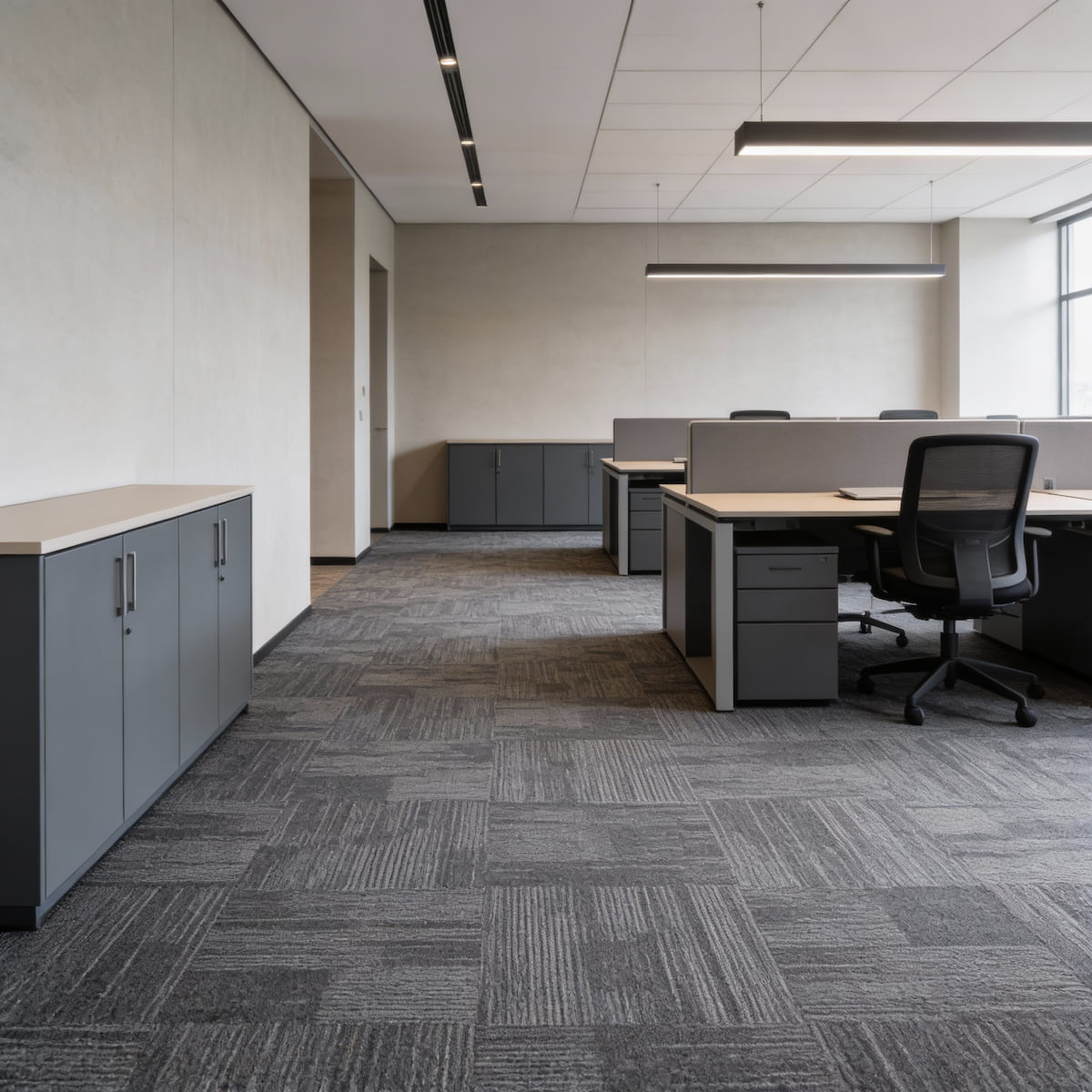 Carpet Tile- Solar  | 6mm Pile | Fire-Safe Heavy-Duty Polyester  Indoor or outdoor