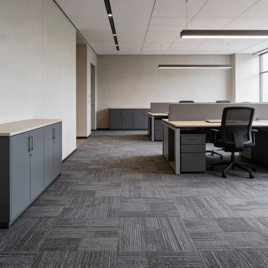 Carpet Tile- Solar  | 6mm Pile | Fire-Safe Heavy-Duty Polyester  Indoor or outdoor